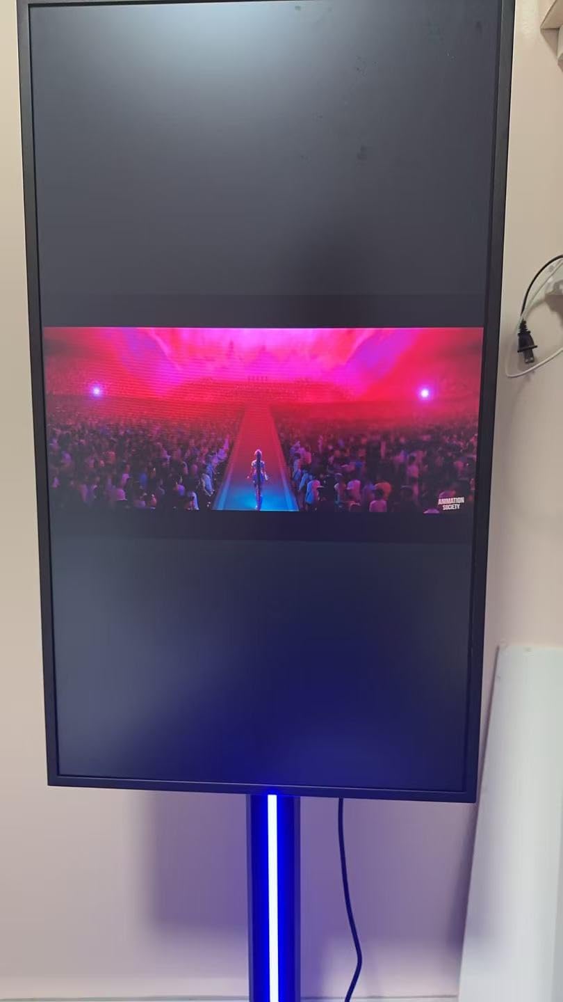 32 Inch Digital Signage Display on Wheels, Portable LCD Touch Digital Kiosk with Adjustable Rolling Stand, Phone App Control Android 14 Advertising Display Poster, Auto Media Player, HDMI/USB customer photo 2