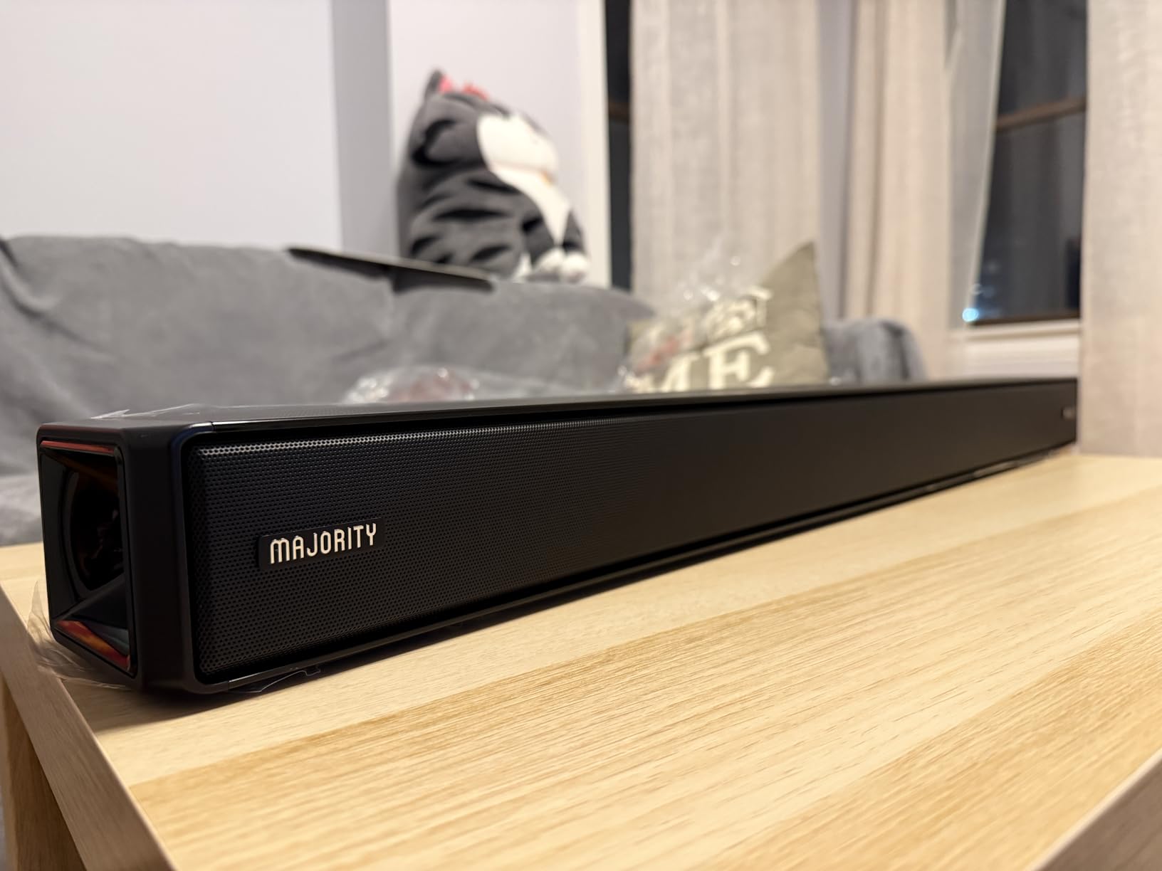 Majority Sierra Dolby Atmos Soundbar for TV with Bluetooth 5.0 | HDMI ARC, Optical, USB & AUX, 4K HDR Pass-Through | 4 EQ Modes | 120W RMS 2.0.2 Channel Wall Mount Sound Bar with Dual HDMI Inputs customer photo 1