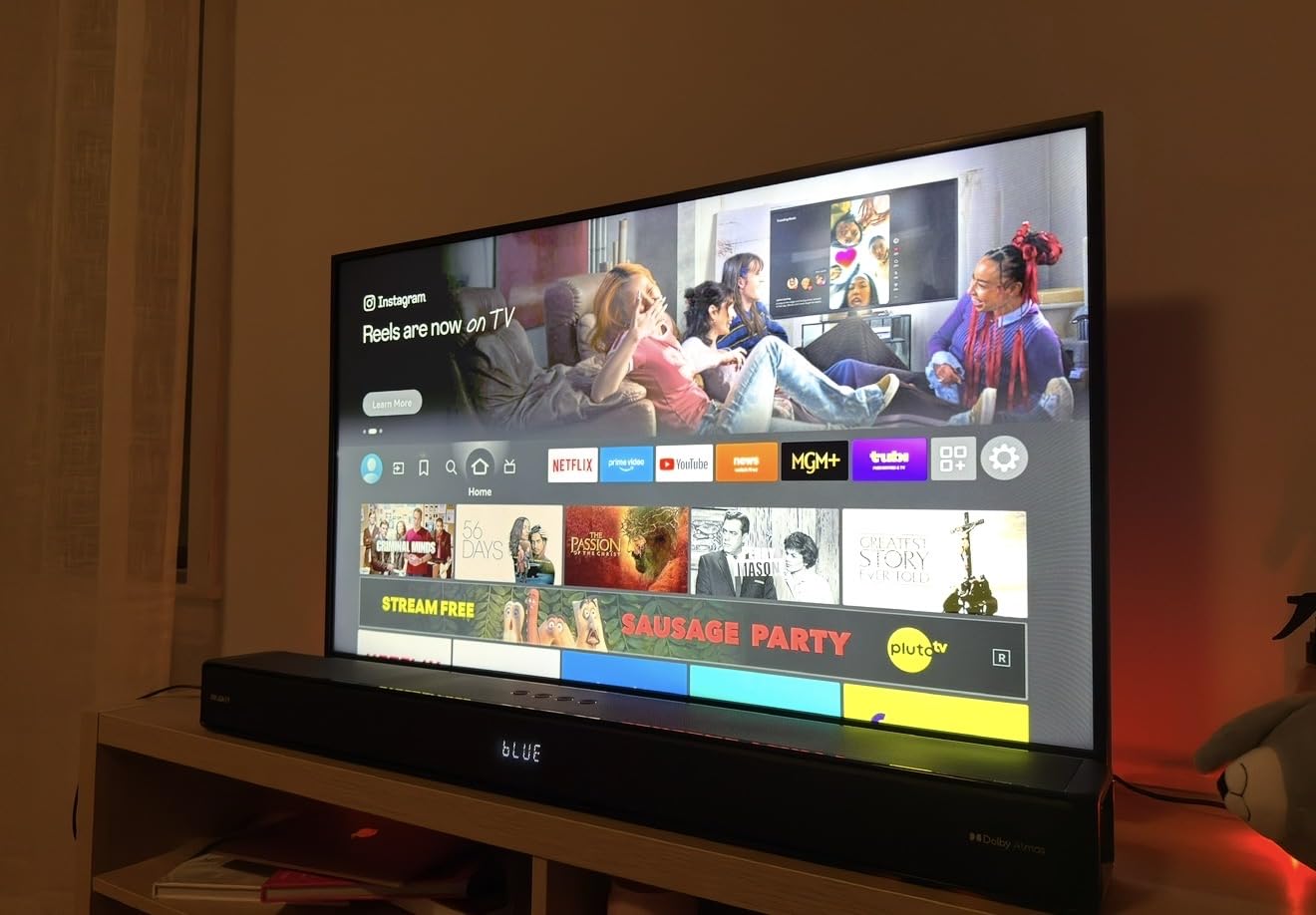 Majority Sierra Dolby Atmos Soundbar for TV with Bluetooth 5.0 | HDMI ARC, Optical, USB & AUX, 4K HDR Pass-Through | 4 EQ Modes | 120W RMS 2.0.2 Channel Wall Mount Sound Bar with Dual HDMI Inputs customer photo 2