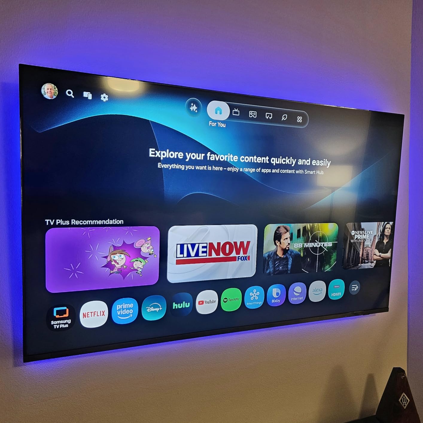 Samsung 55-Inch Class QN80H Series, Neo QLED Mini LED, 4K, Smart TV, 2026 | Samsung Vision AI, Quantum Mini LED Full Array, Motion Xcelerator 144Hz, 4K AI Upscaling, Color Booster Pro, Alexa Built-in customer photo 2