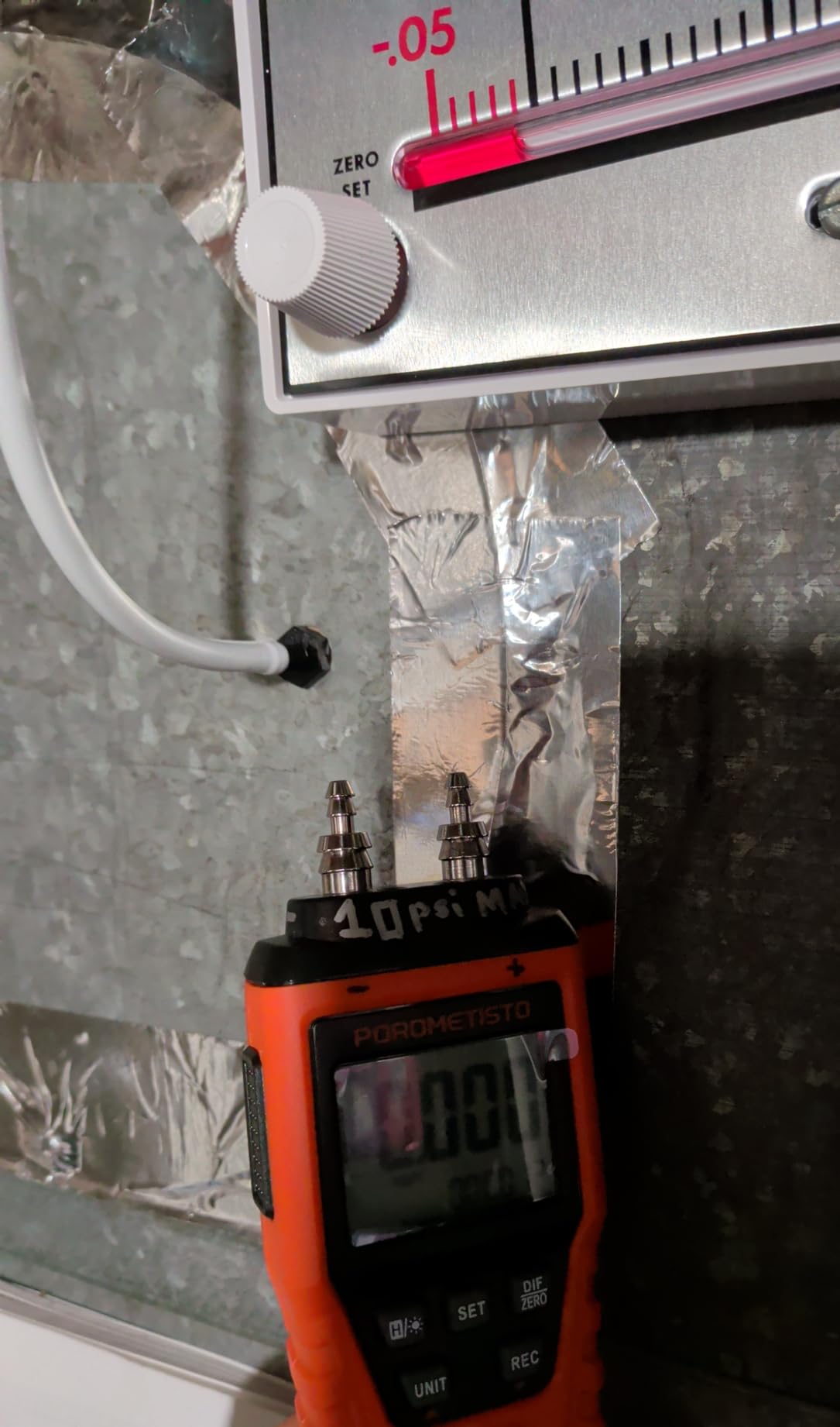 DMT01 Digital Manometer POROMETISTO, Manual Calibration Custom Zero customer photo 2