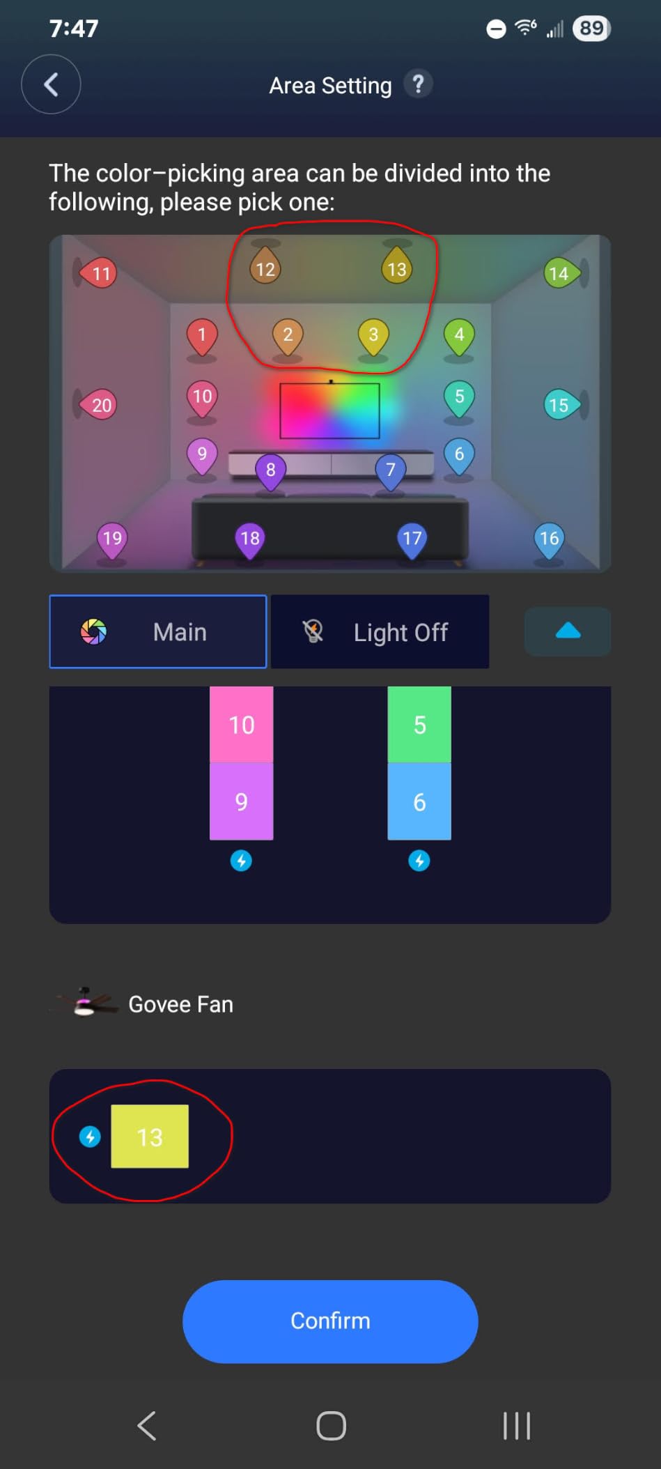 Govee Ceiling Fans with Lights and Remote, RGBIC Smart 52'' flush mount | Reversible DC Motor, Dimmable, 2800lm, Low Profile Ceiling Fan for Bedroom, Living Room, Black customer photo 1