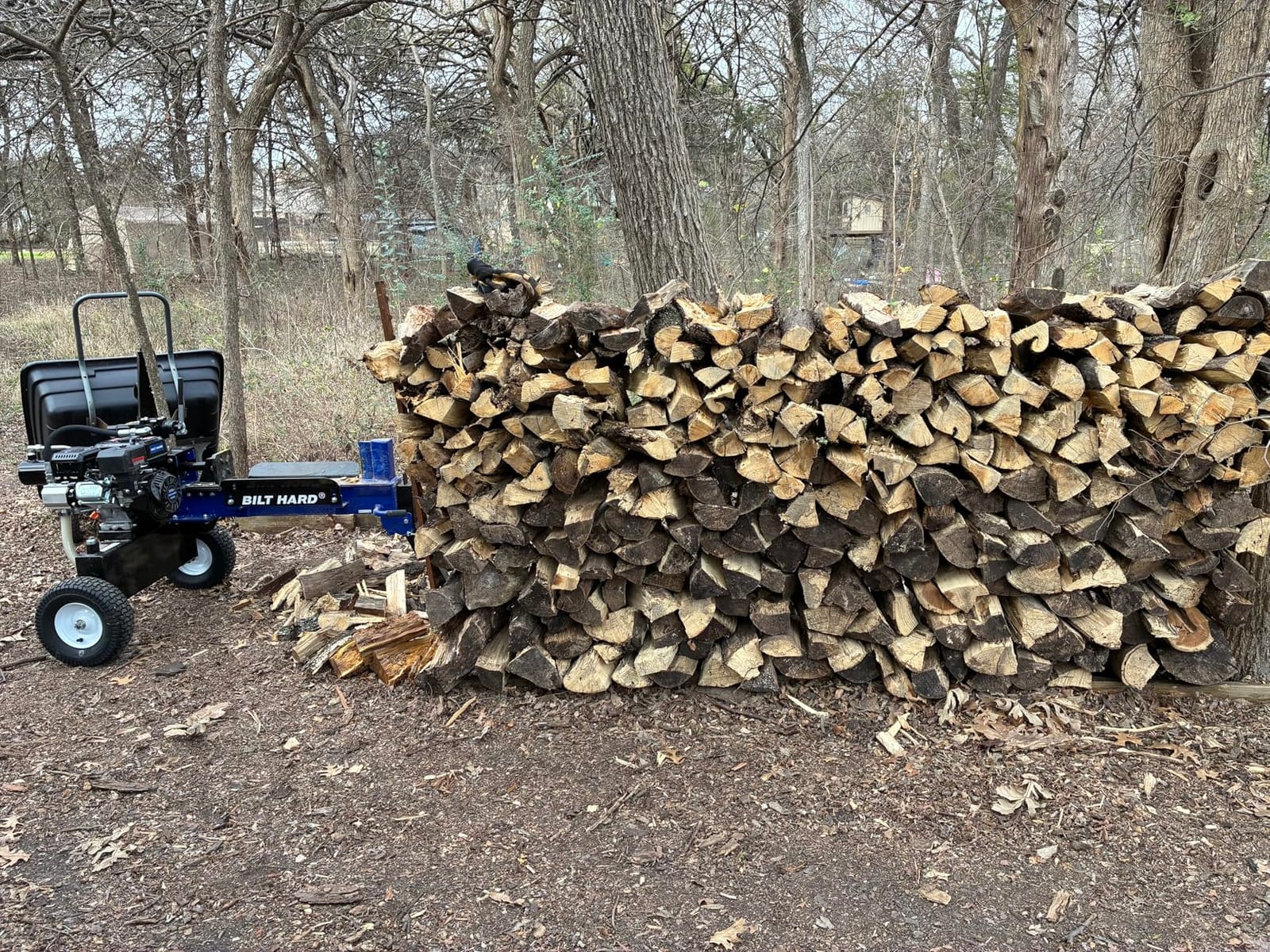 BILT HARD 22 Ton Gas Log Splitter, 209cc Engine with 2 Stage 14 GPM Hydraulic Pump, 21 Inch Log Capacity, Horizontal Hydraulic Firewood Splitter for Home, Farm and Outdoor Use customer photo 2