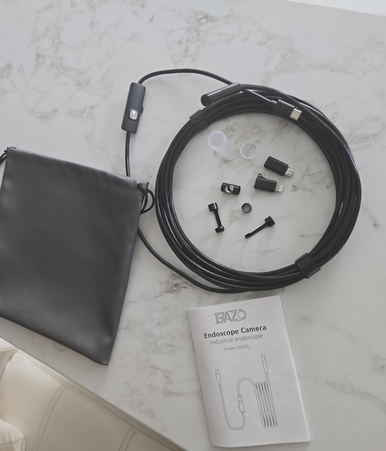 BAZO Endoscope Camera with Light –1920P HD Borescope with 8 Adjustable LEDs customer photo 2
