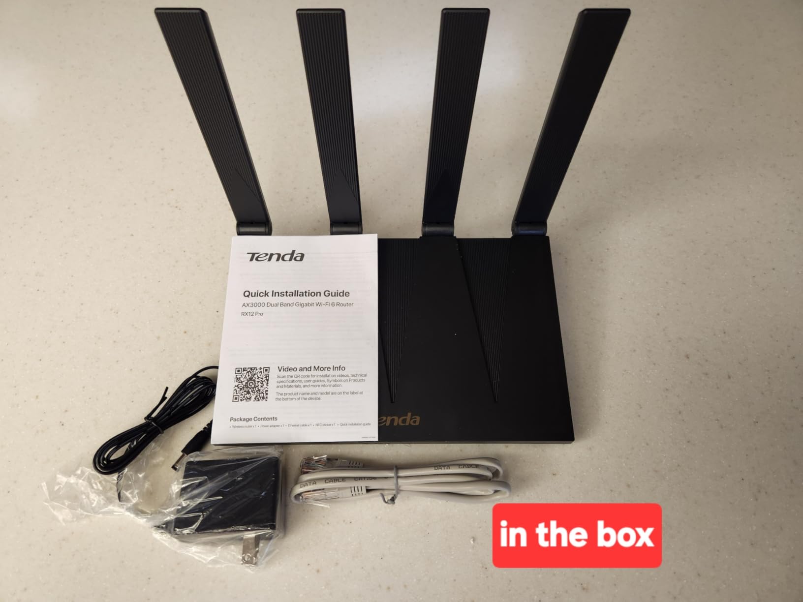 Tenda AX3000 WiFi 6 Router, Dual-Band Gigabit Wireless Internet Router, Mesh & AP Mode, Built-in VPN, NFC Tap-to-Connect, OFDMA MU-MIMO, Secure IoT Network for Home Gaming & 4K Streaming (RX12 Pro V3.0) customer photo 2