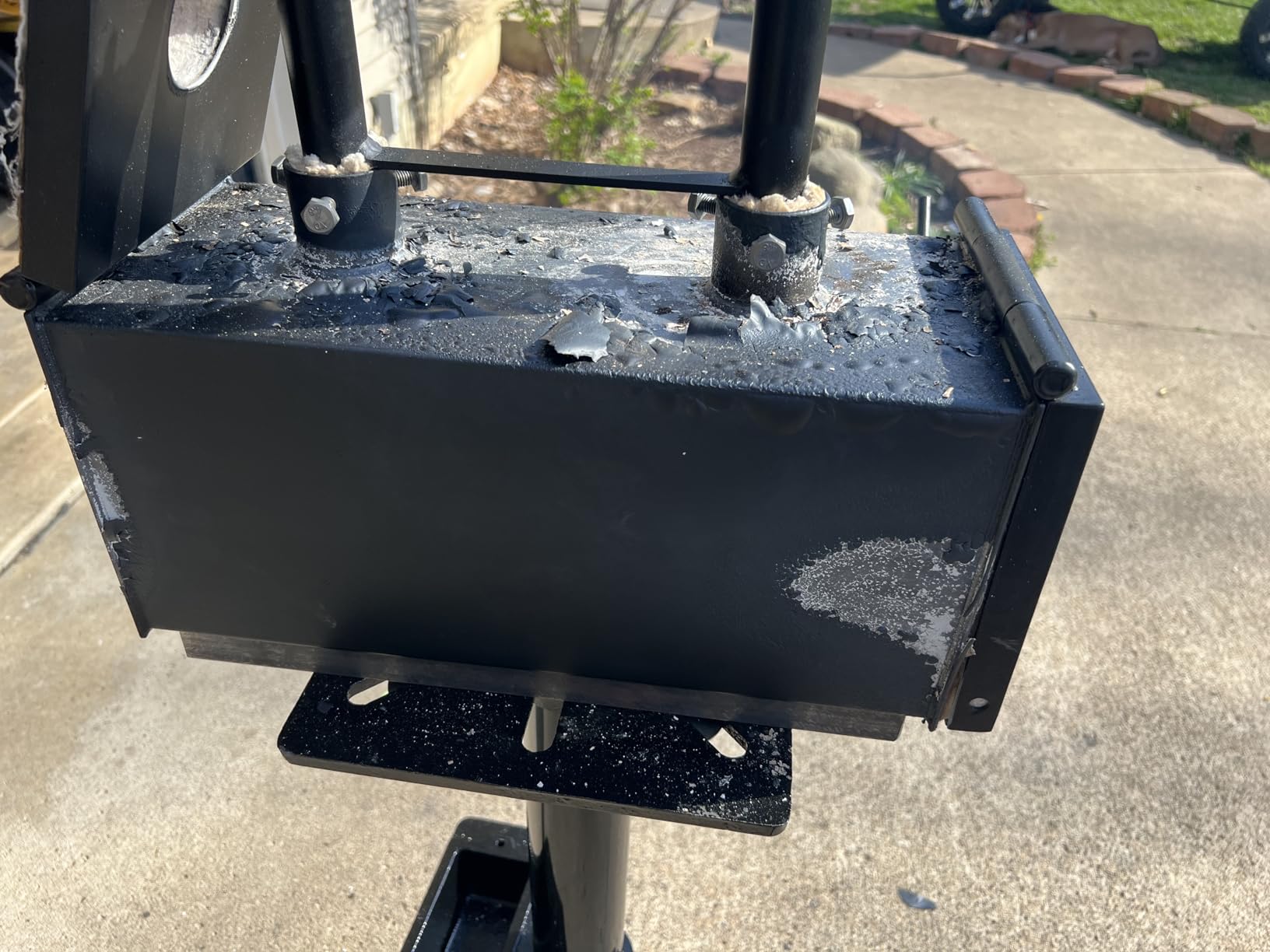 Portable Propane Gas Forge Double Burner 2700°F/1482℃ Large Capacity Square Forging Furnace for Blacksmithing Farrier Knife Tool Making Equipment with Tong & Gloves 2-Doors customer photo 1