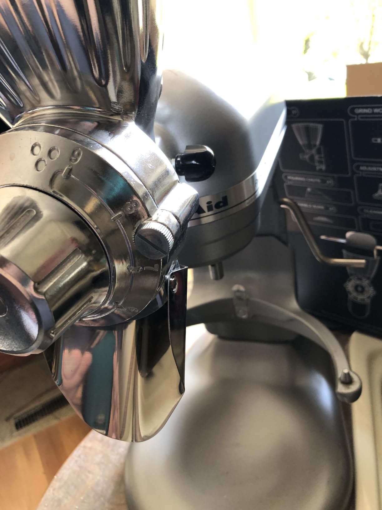 GVODE Grain Mill Attachment for KitchenAid Stand Mixer, 9 Grind Levels customer photo 2