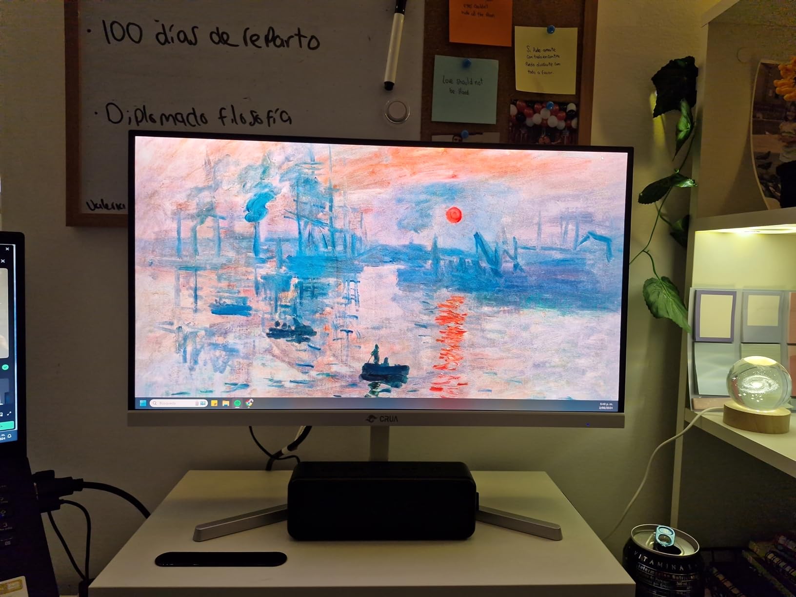CRUA 34 Inch 165Hz UWQHD IPS Ultrawide Gaming Monitor, Speakers, PIP/PBP | 3440x1440, 21:9, FreeSync, 120% sRGB, HDMI 2.0, DP 1.4, Tilt Stand, 75x75 Mount for FPS, Racing, Trading, Streaming, PC Work customer photo 1