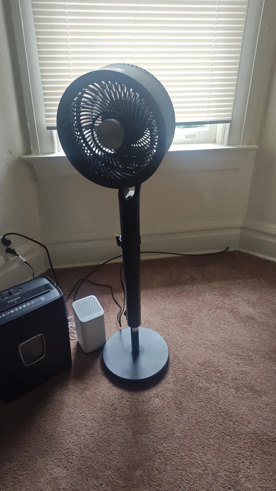 DREO Fan for Bedroom, 120°+100° Omni-Directional Oscillating Fan, 96ft, DC Motor, 20 dB Quiet Standing Pedestal Fans, 9 Speeds, 3 Modes, Remote, 37-42