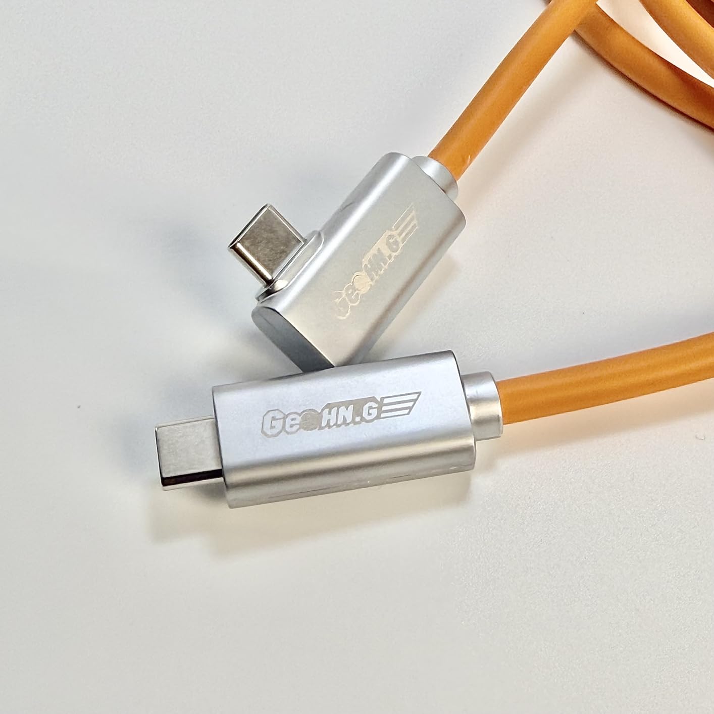 Fiber Optic USB C Tethering Cable 15 FT, 10Gbps 60W Right Angle Tether Cord | Bidirectional Data Transfer & German SiliconLine Chip Long Camera Tether Cable, Zero Data Loss for Sony Canon Nikon Computer VR customer photo 1