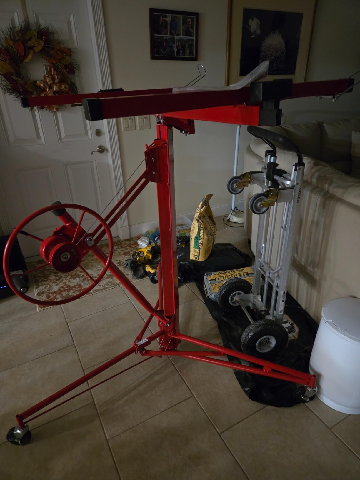 Rovibek 11FT Drywall Lift, Drywall Jack Lift for Ceiling customer photo 2