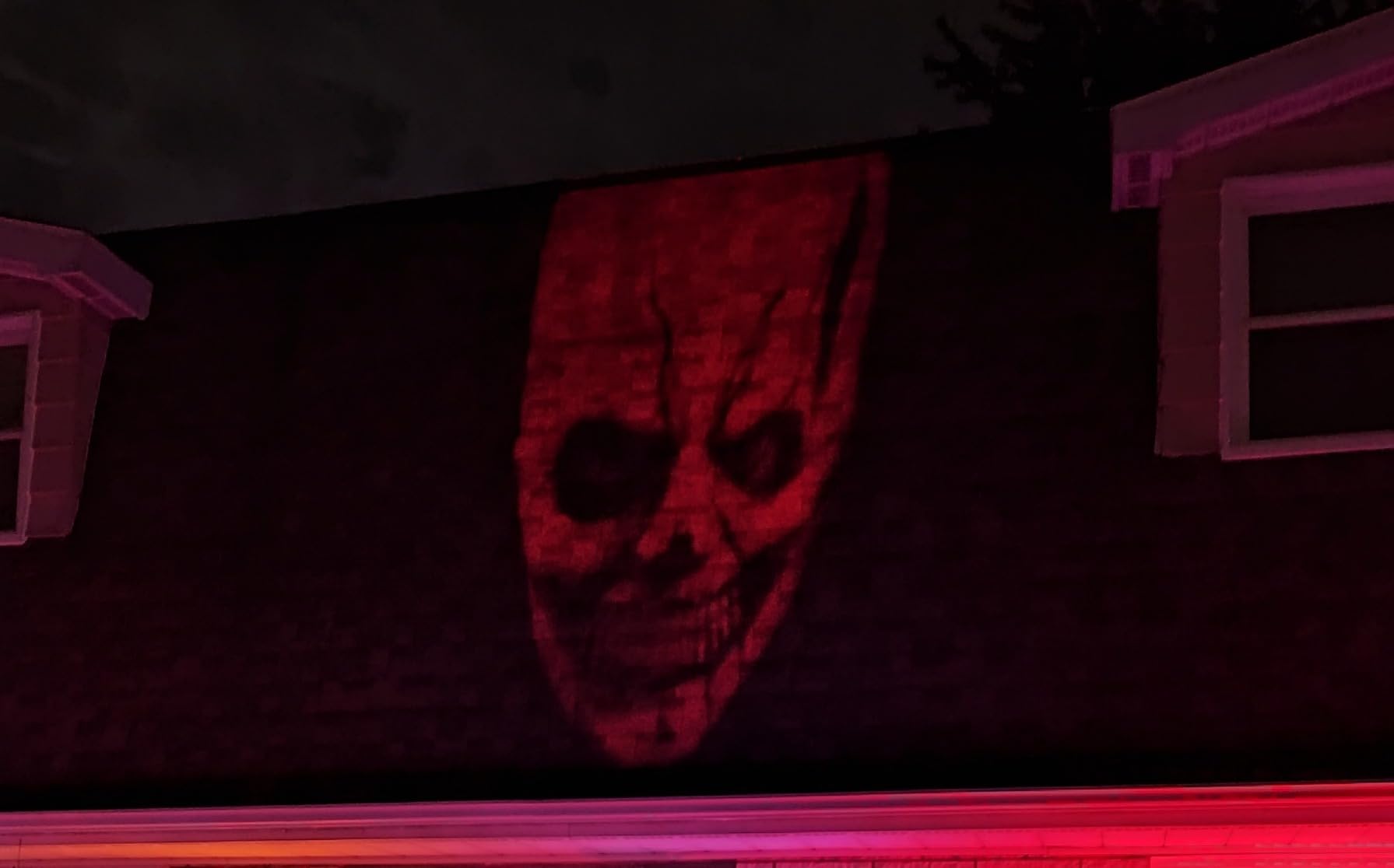 12 in 1 Halloween Projector Outdoor - 3D Dynamic Halloween Decorations, Clearer Skull/Spider/Pumpkin/Witch Cauldron HD Patterns, Holiday Lights for Window Garage Door Cover customer photo 1