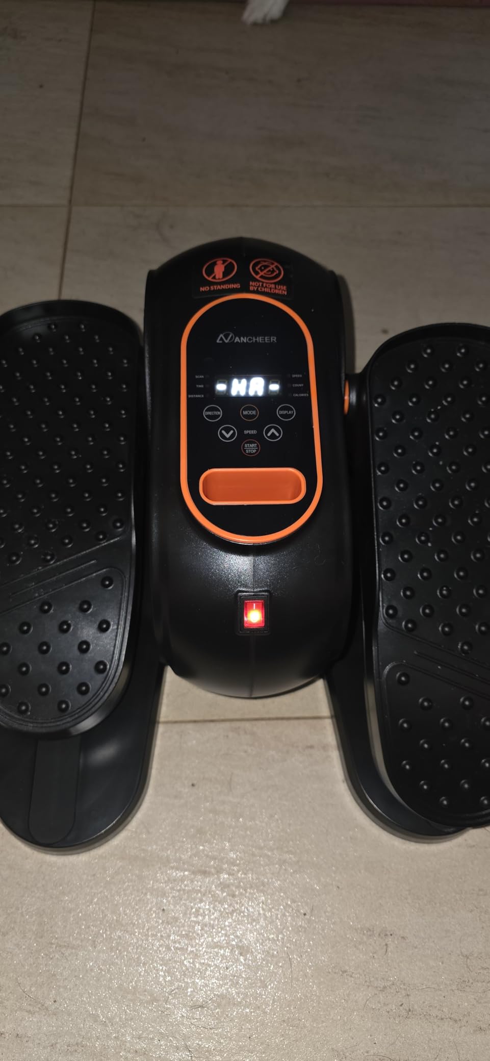 ANCHEER Home Elliptical Machine with Magnetic Resistance&Hand Pulse Sensors | LCD Monitor,14 Resistance Levels,15