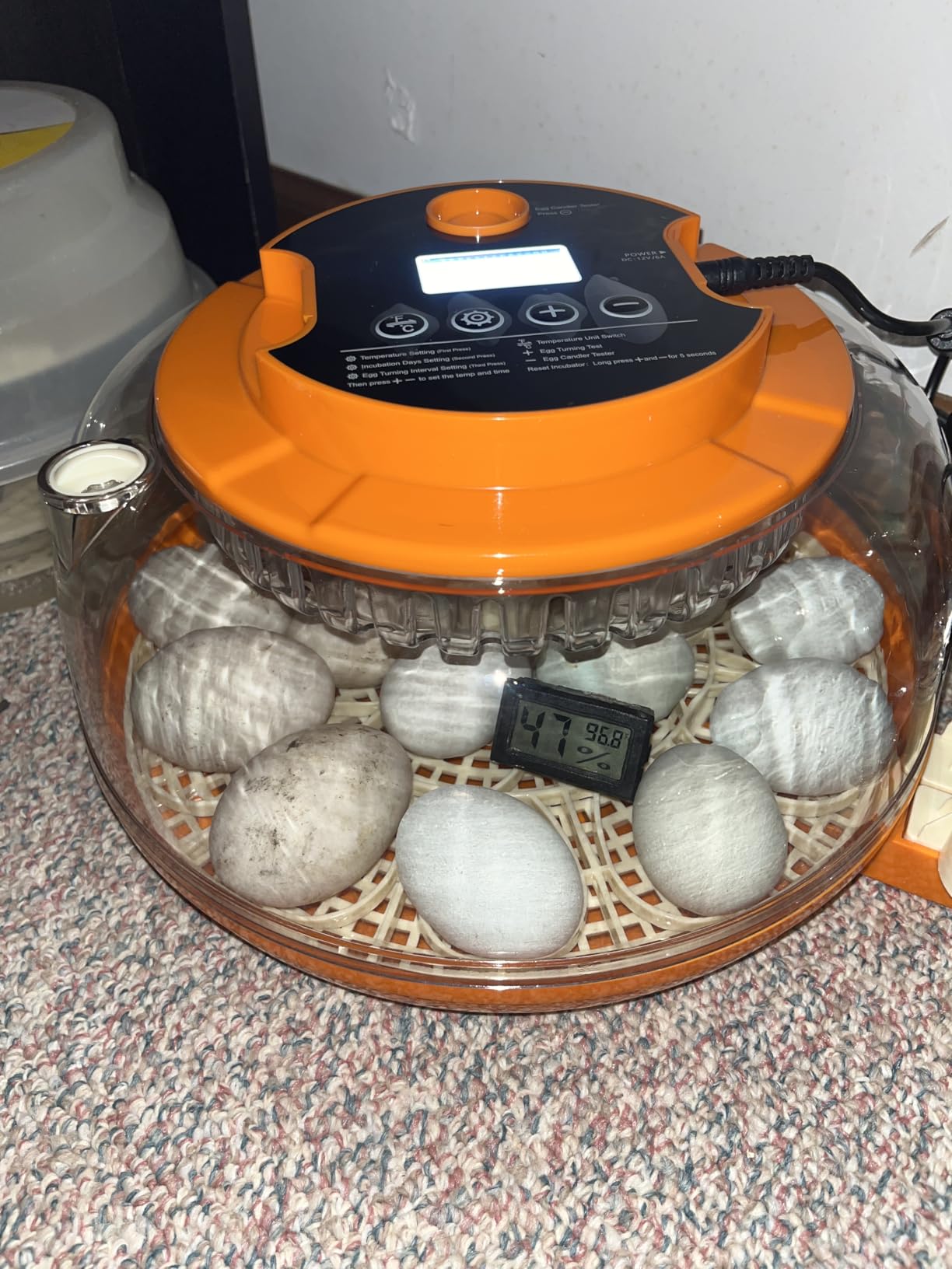 Egg Incubators for Hatching Eggs, 18 Egg Incubator with Automatic Egg Turning and Humidity Control Incubator for Chicken Duck Quail Home Lab customer photo 1