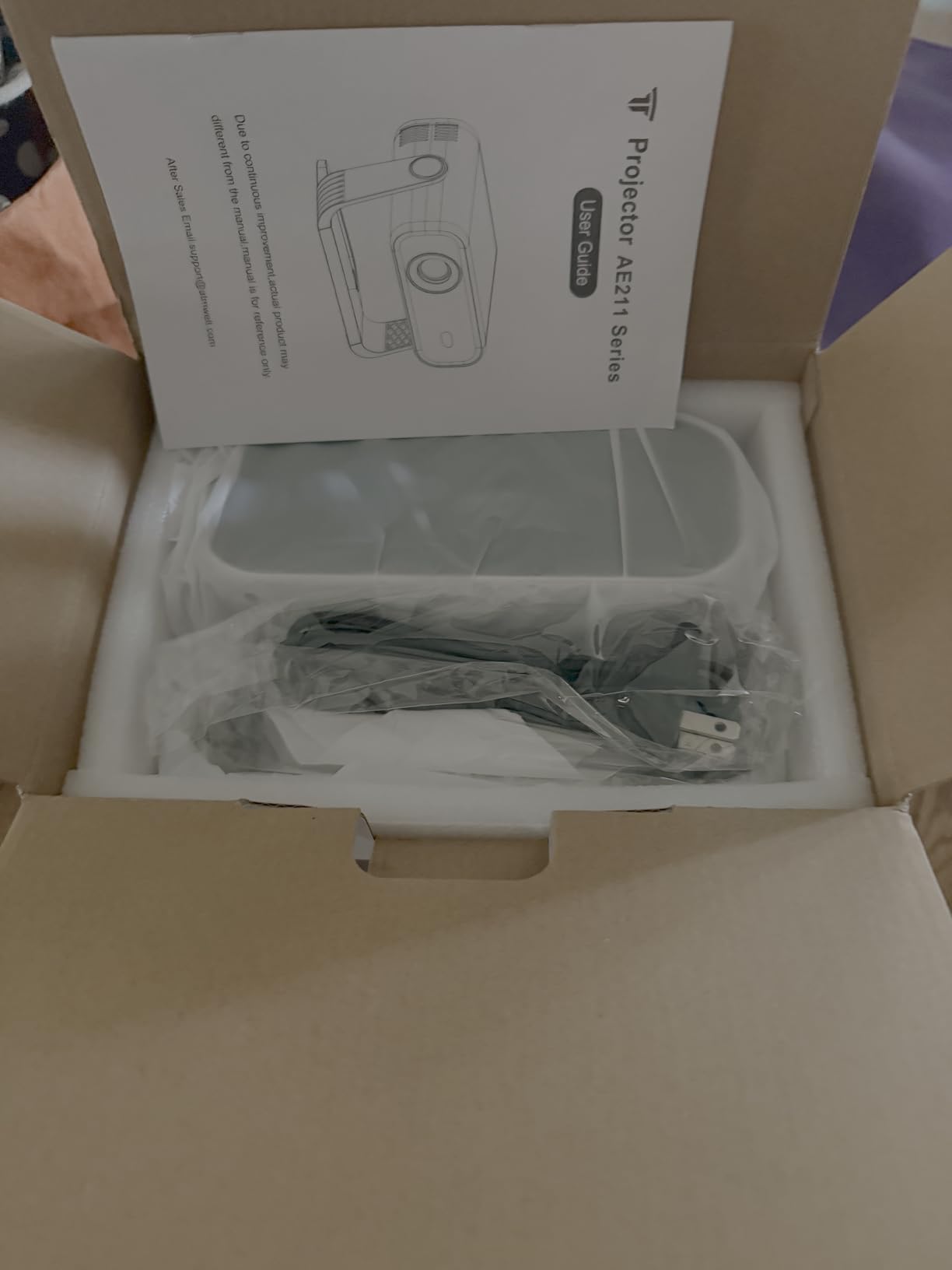ZDK Smart Projector with WiFi & Bluetooth: Android 14 OS 210 ANSI, Built-in Streaming Apps & AirPlay/Miracast, Indoor Home Theater customer photo 1