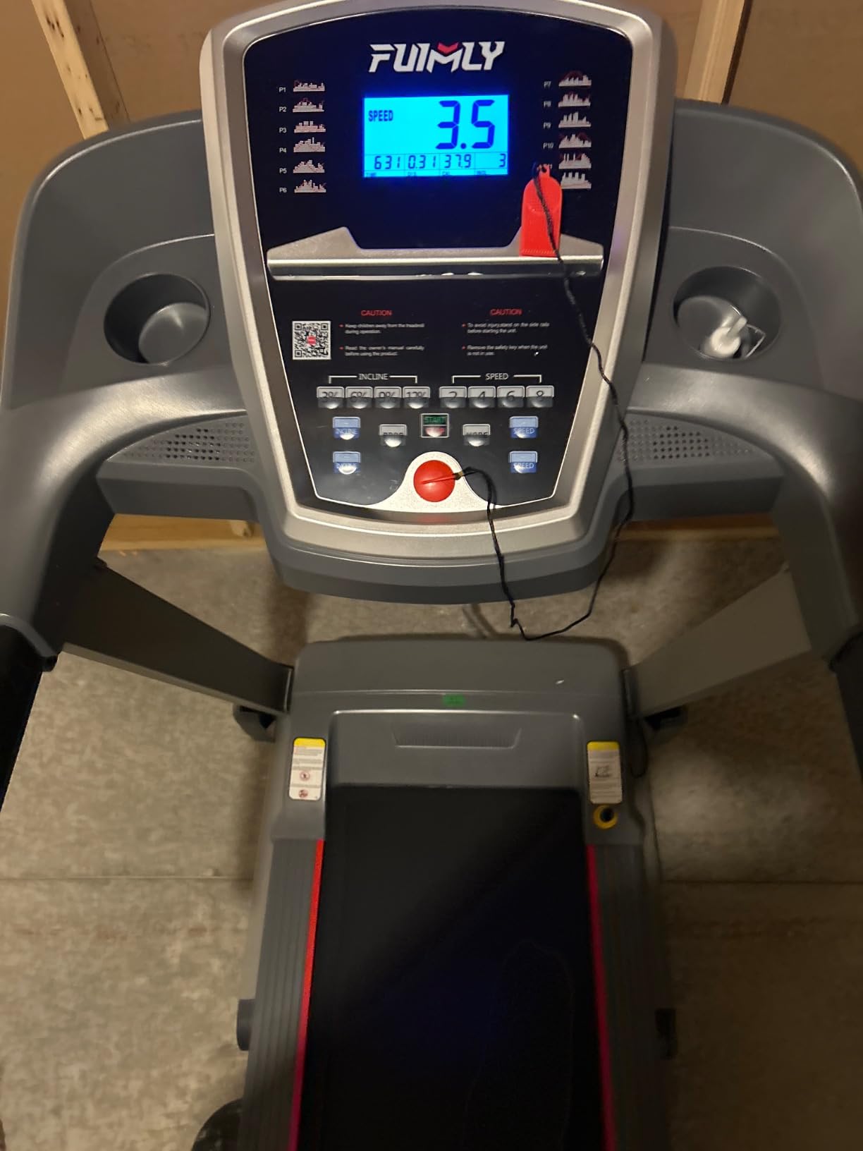 FUNMILY Smart Treadmill with Incline, Foldable Heavy Duty Treadmill with 10