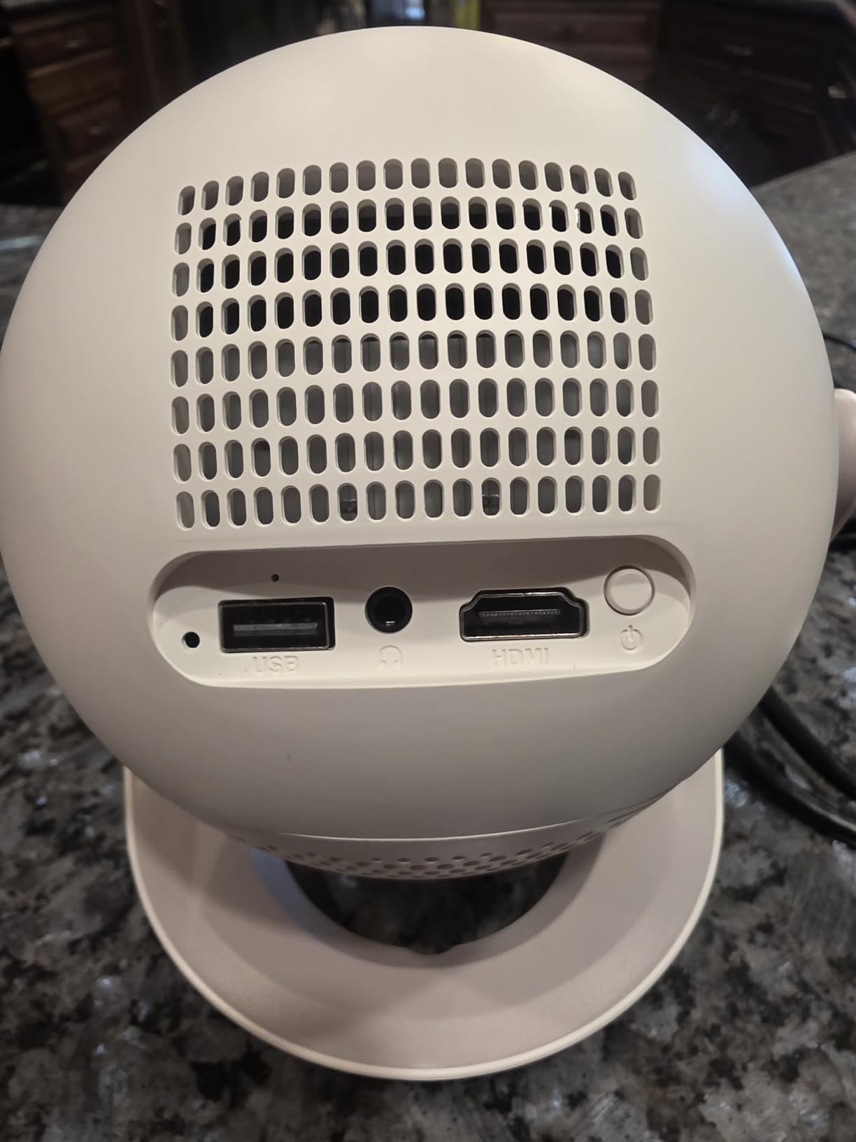 1080P Mini Projector with WiFi Bluetooth 180° Rotation | 300ANSI, Built-in Apps & 0.88:1 Ultra-Short Throw. Ideal for bedroom ceiling viewing & perfect portable projector for iphone. customer photo 2