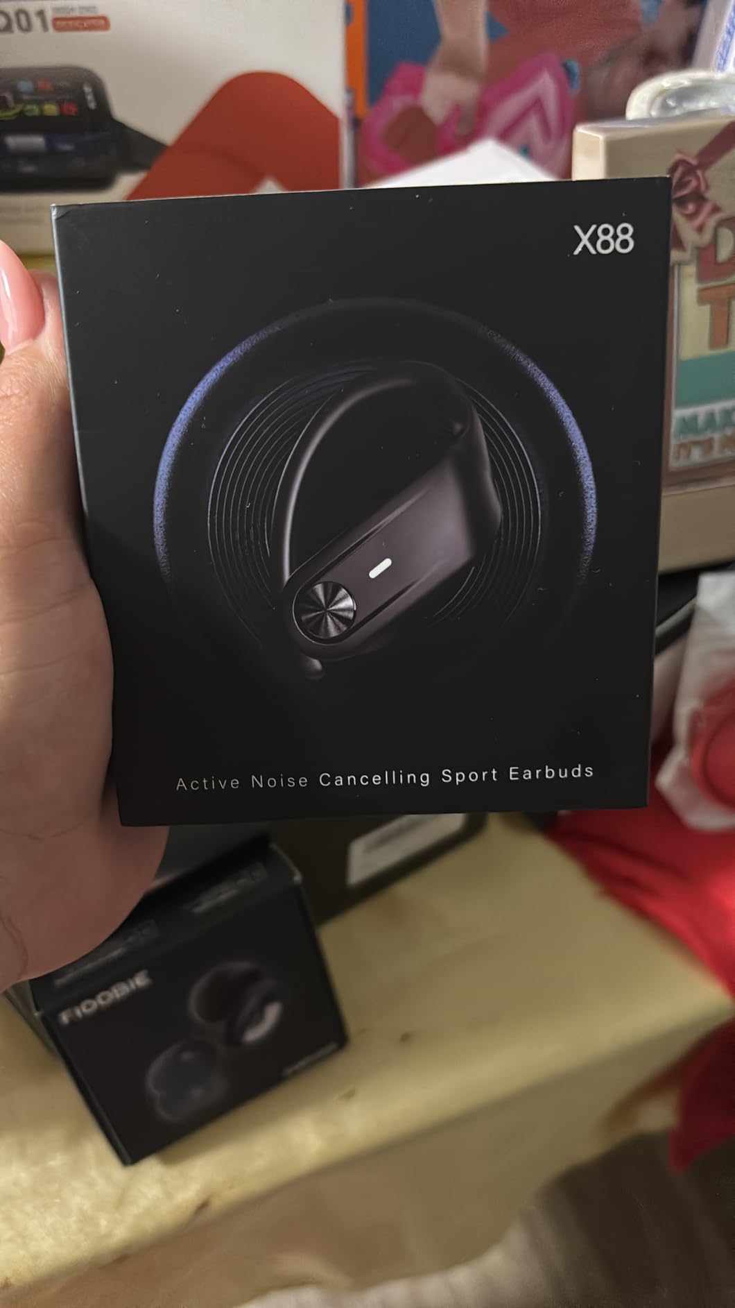 TAGRY Hybrid Active Noise Cancelling Wireless Ear Buds 80 Hrs Playtime Hi-Res Stereo Quality Bluetooth Earbuds with Transparency Mode Headphones Bluetooth Earhooks ANC Earphones for Work customer photo 2