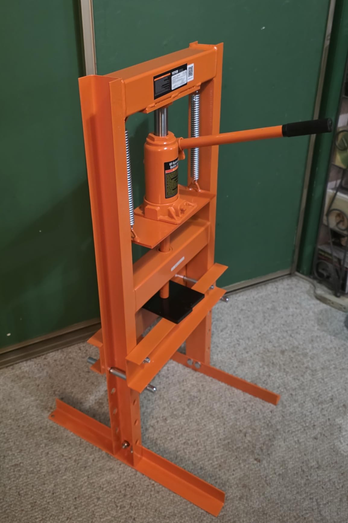 VEVOR 12 Ton Shop Press, H-Frame Garage Floor Bottle Jack Hydraulic Press customer photo 2