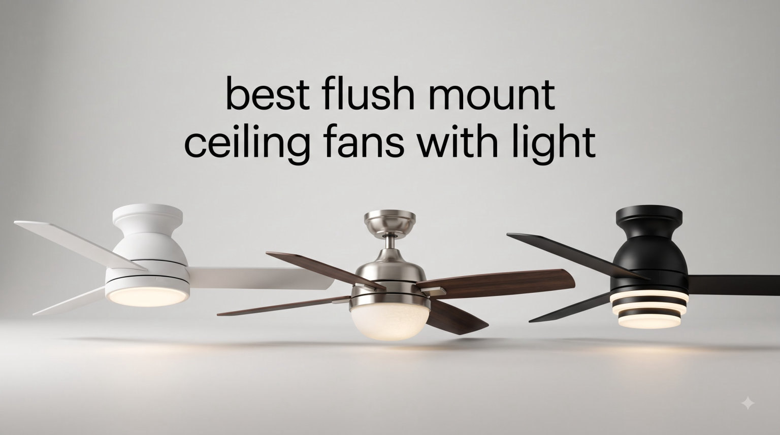 best flush mount ceiling fans with light