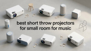 best short throw projectors for small room for music