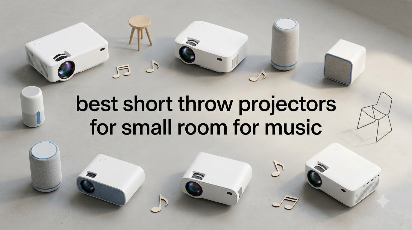 best short throw projectors for small room for music