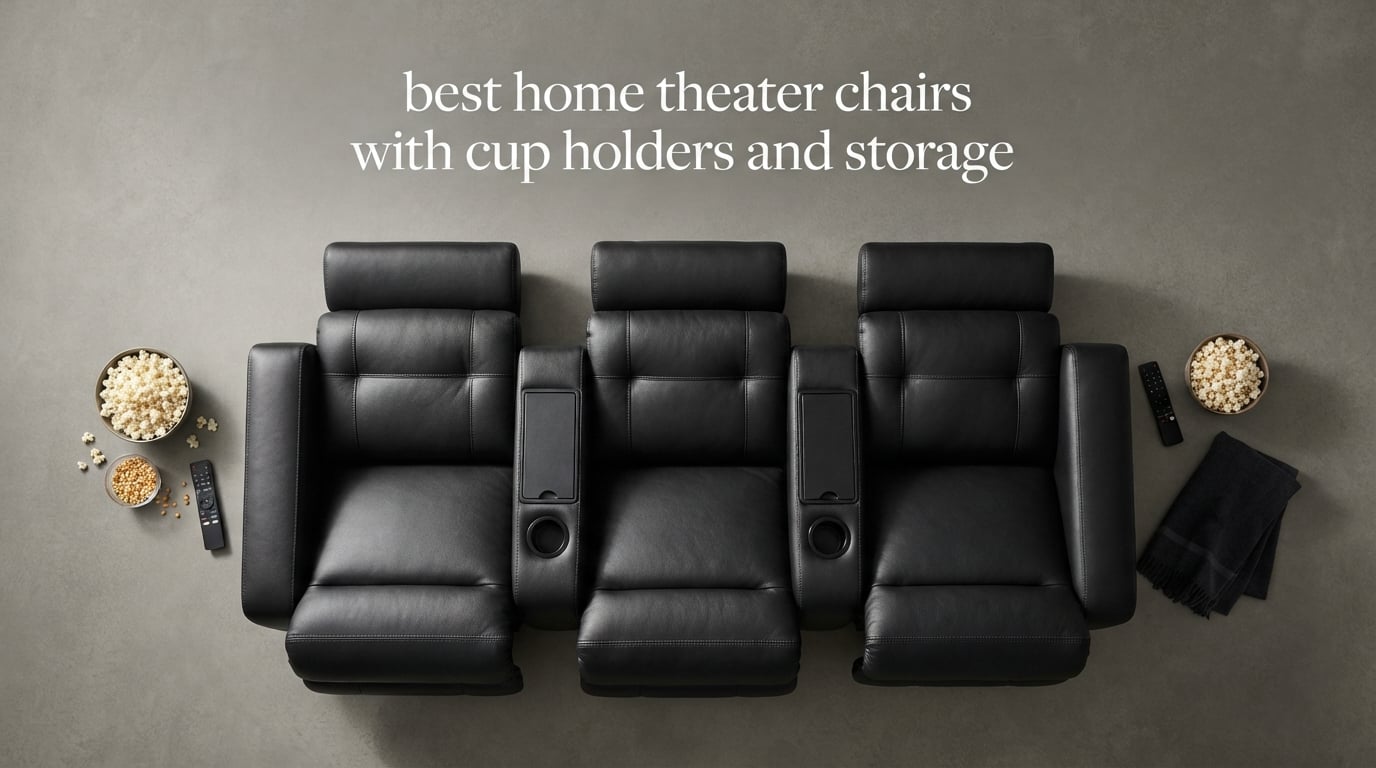 best home theater chairs with cup holders and storage