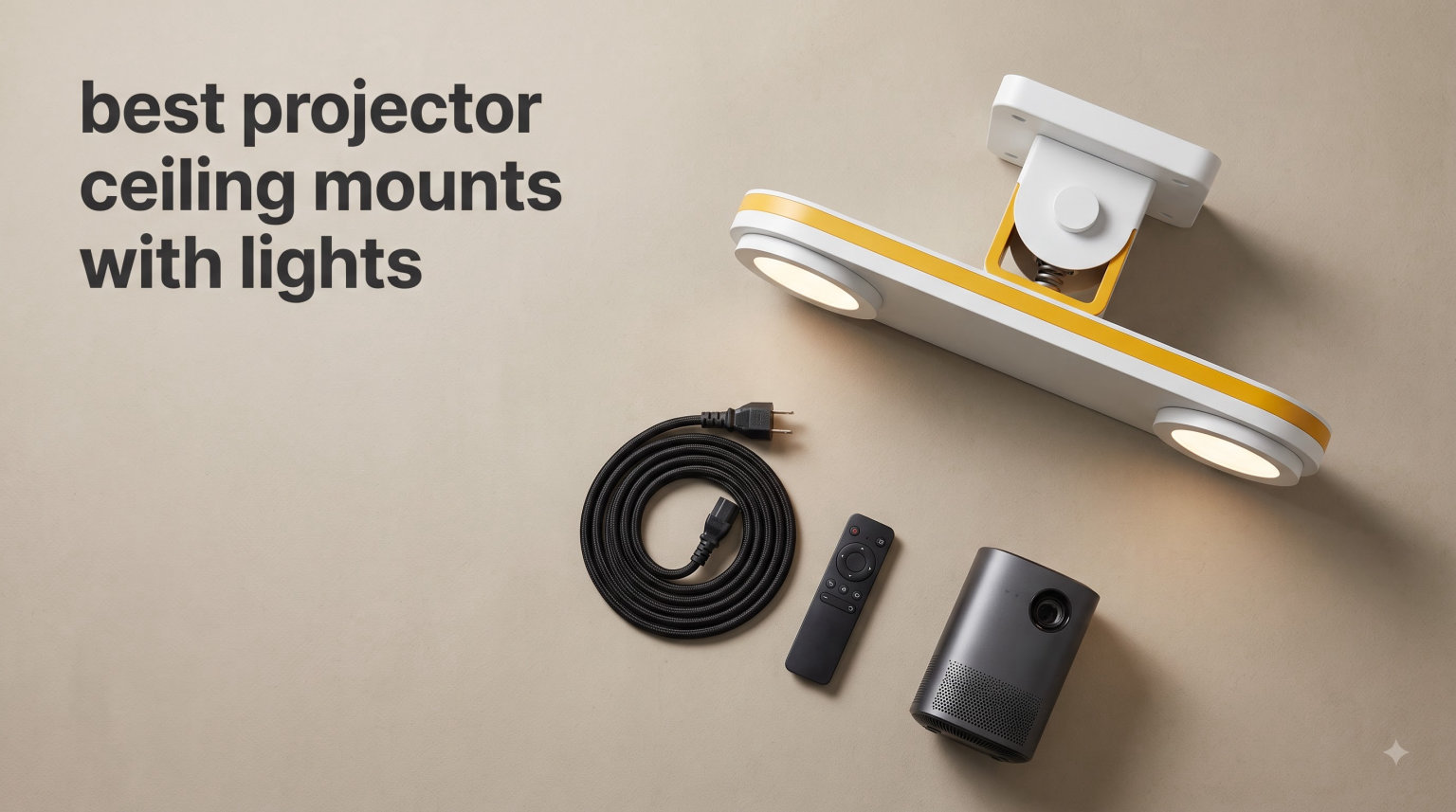 best projector ceiling mounts with lights