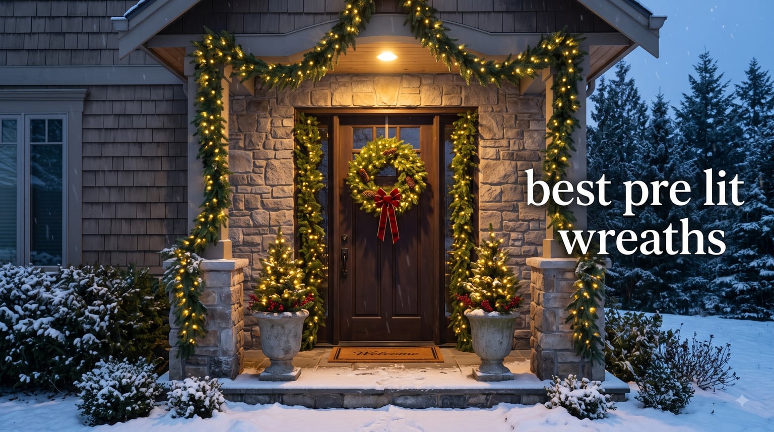 best pre lit wreaths