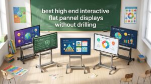 best high end interactive flat panel displays without drilling