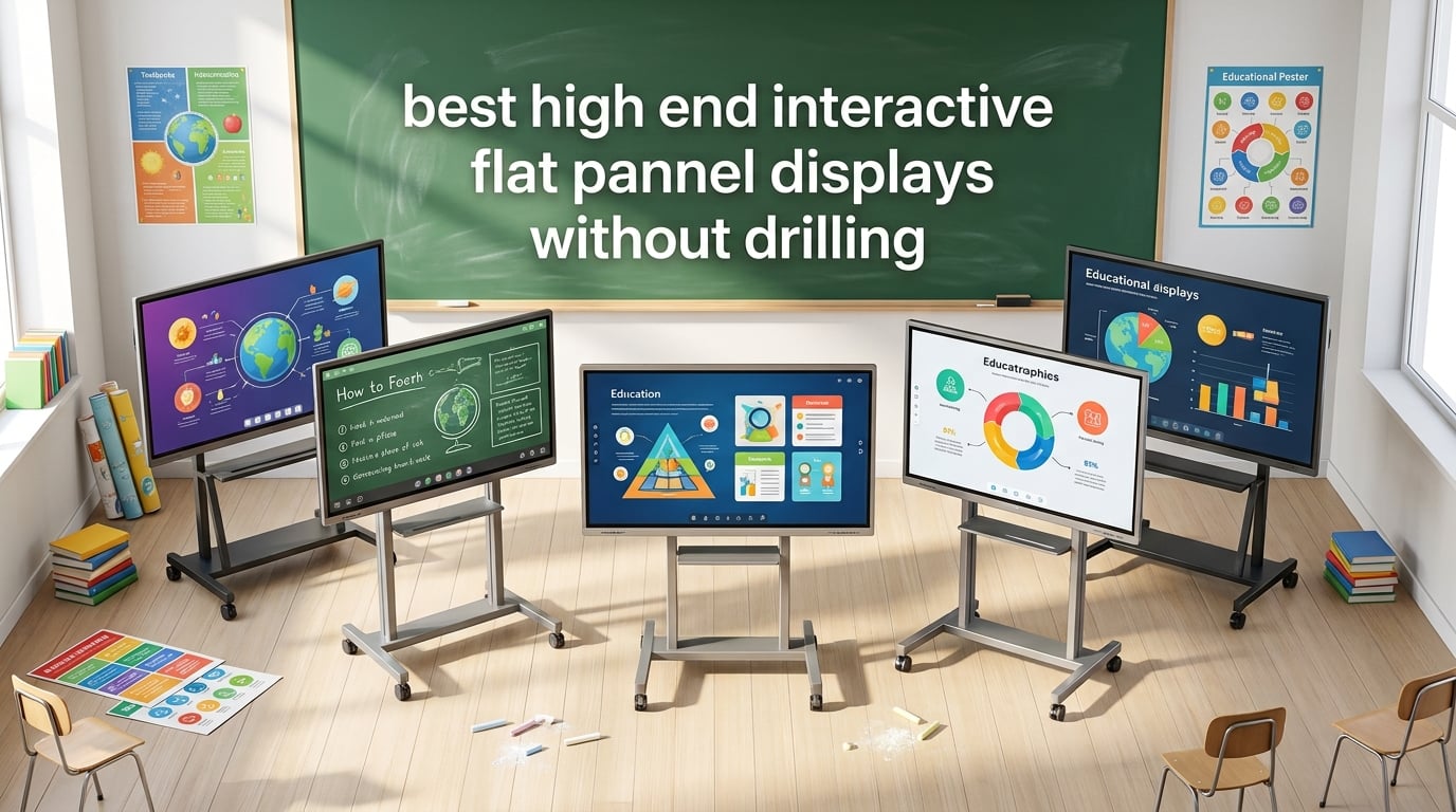 best high end interactive flat panel displays without drilling