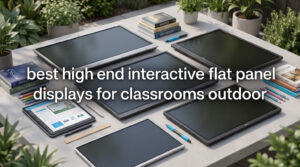 best high end interactive flat panel displays for classrooms outdoor