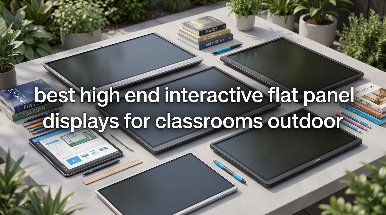 best high end interactive flat panel displays for classrooms outdoor