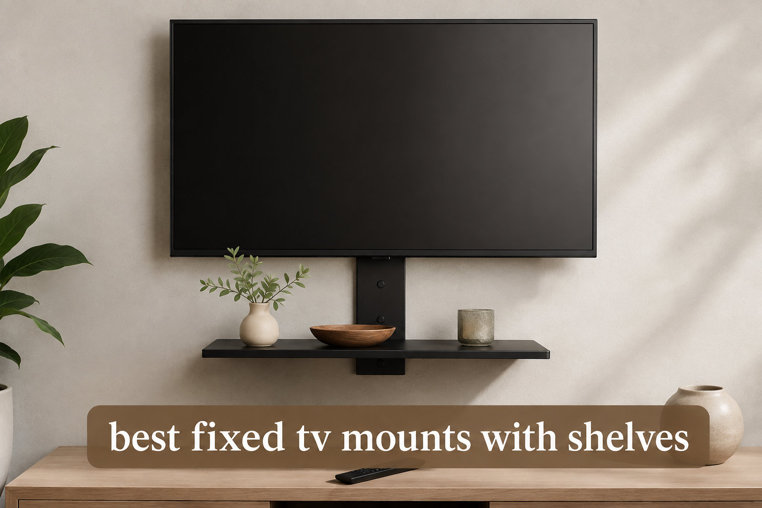 best fixed tv mounts with shelves