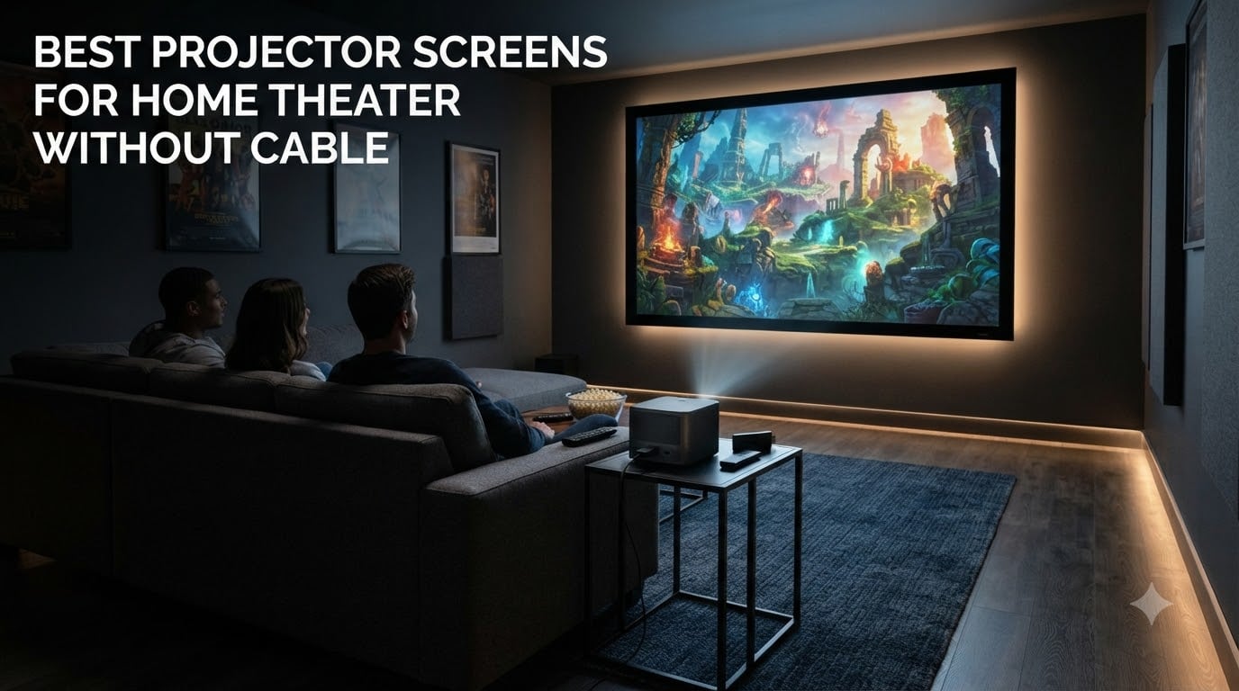 best projector screens for home theater without cable