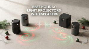 best holiday light projectors with speakers