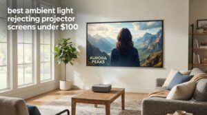 best ambient light rejecting projector screens under $100