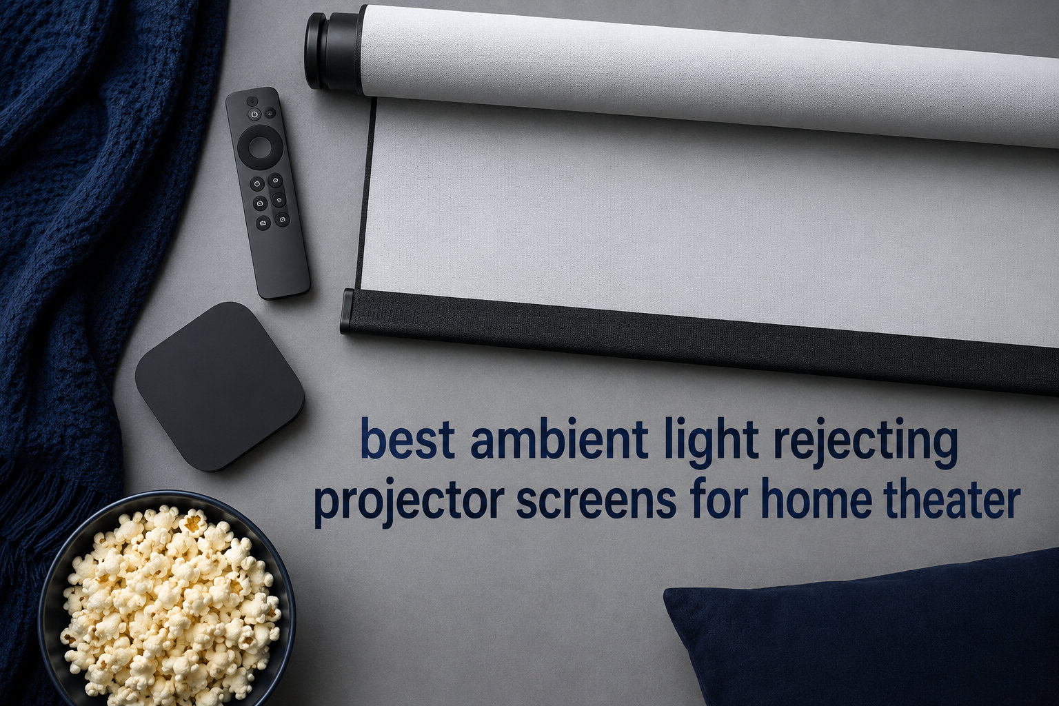 best ambient light rejecting projector screens for home theater