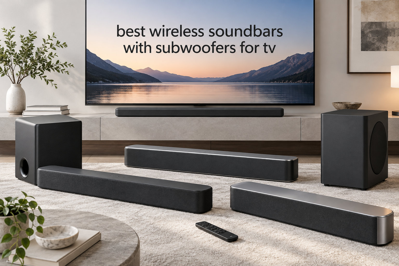 best wireless soundbars with subwoofers for tv