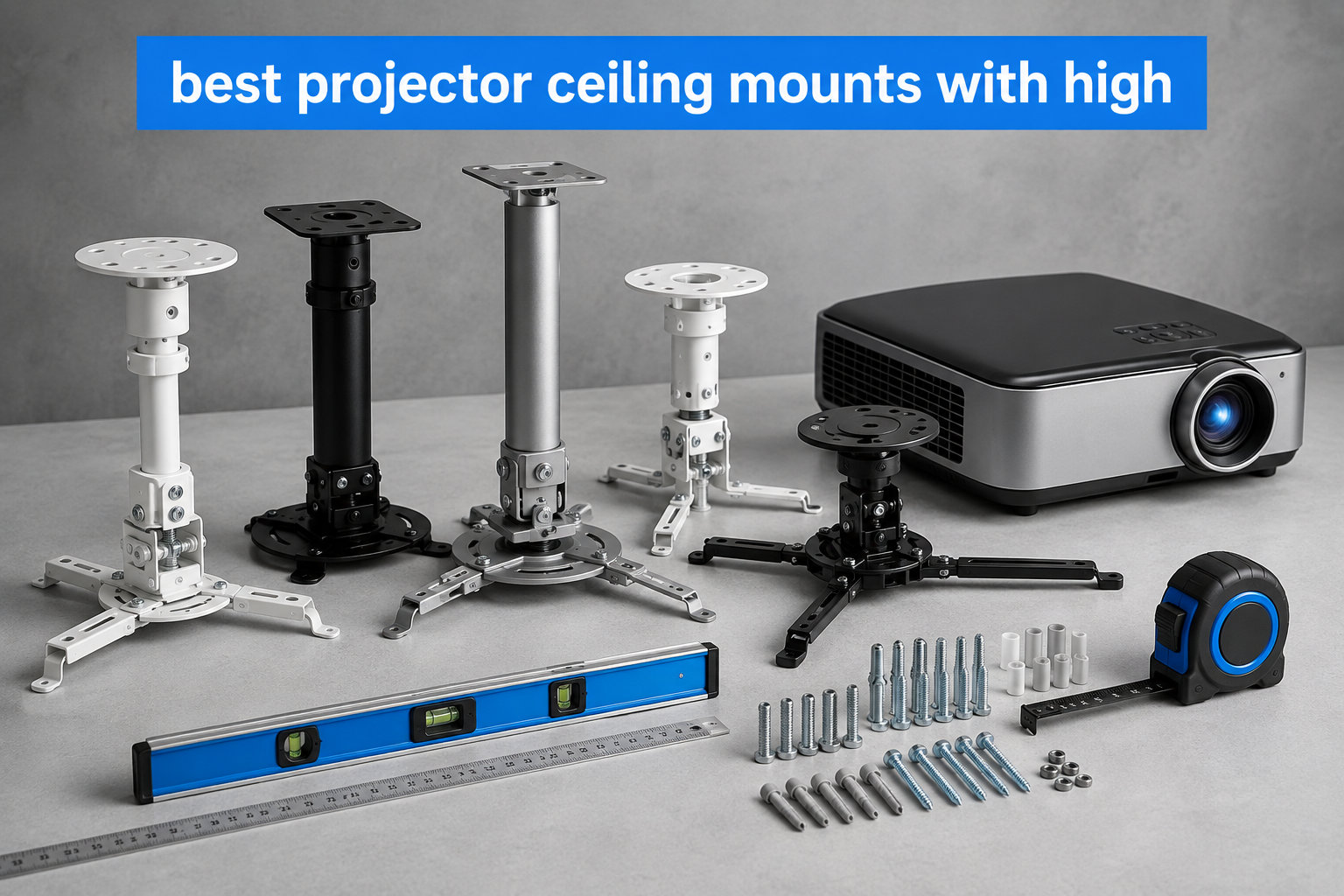 best projector ceiling mounts with high