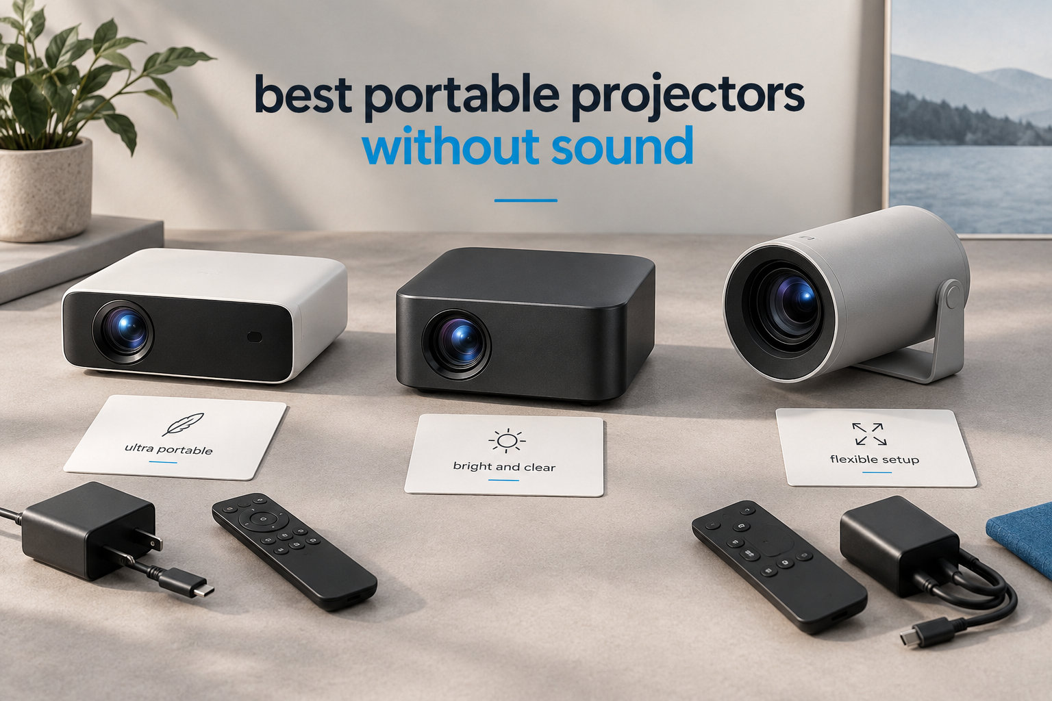 best portable projectors without sound