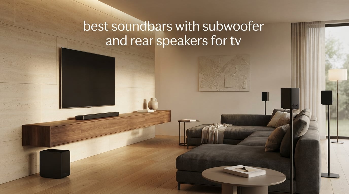 best soundbars with subwoofer and rear speakers for tv