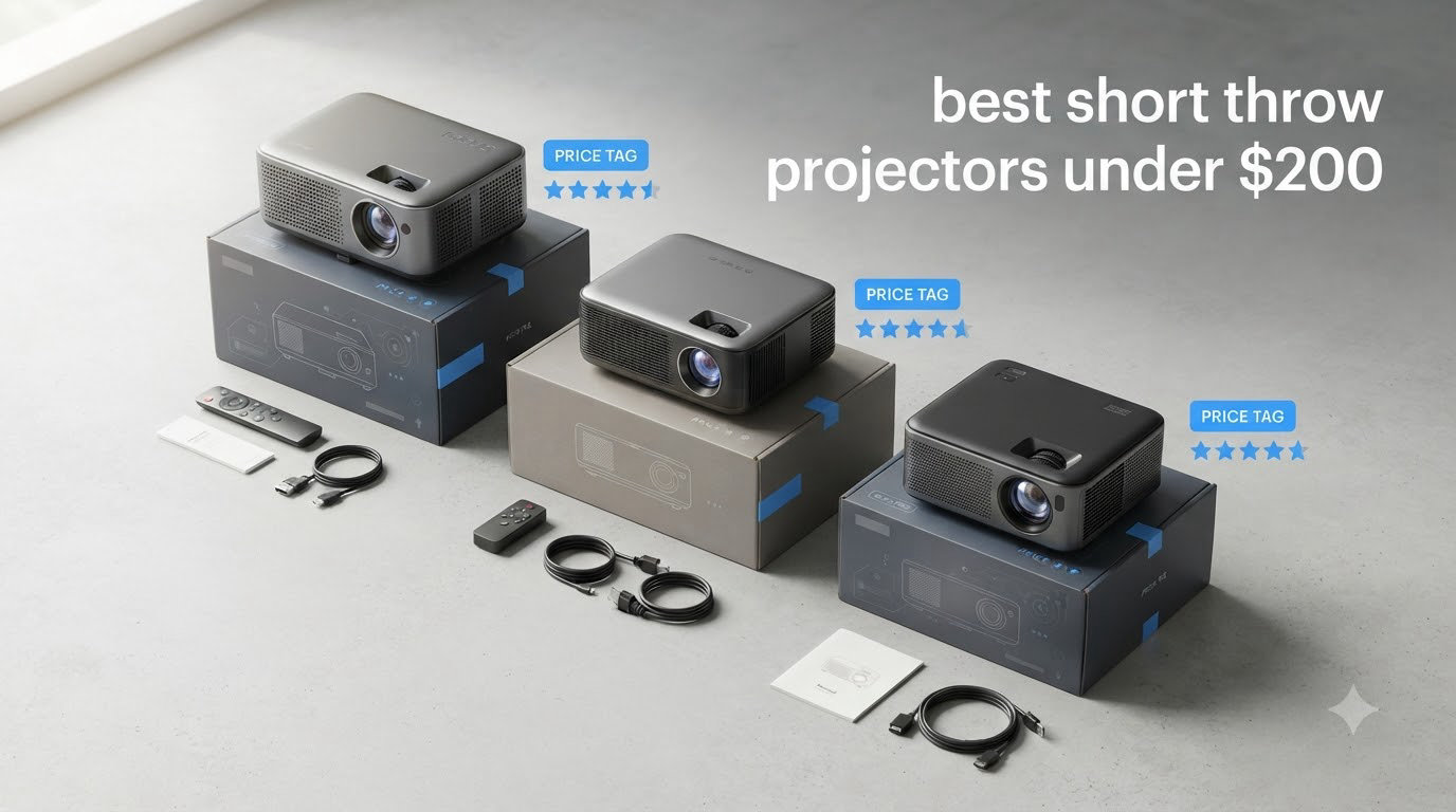 best short throw projectors under $200