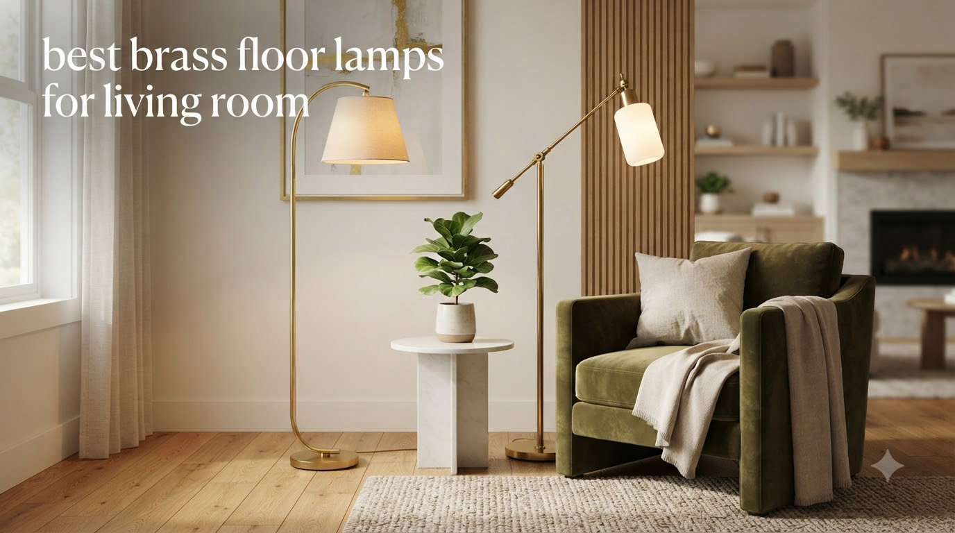 best brass floor lamps for living room