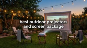 best outdoor projectors and screen package