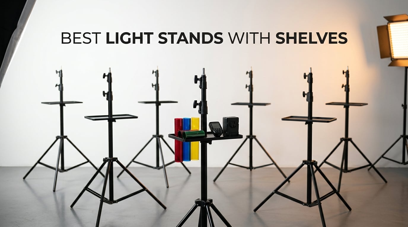 best light stands with shelves