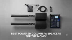 best powered column pa speakers for the money