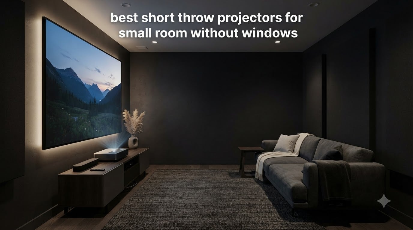 best short throw projectors for small room without windows