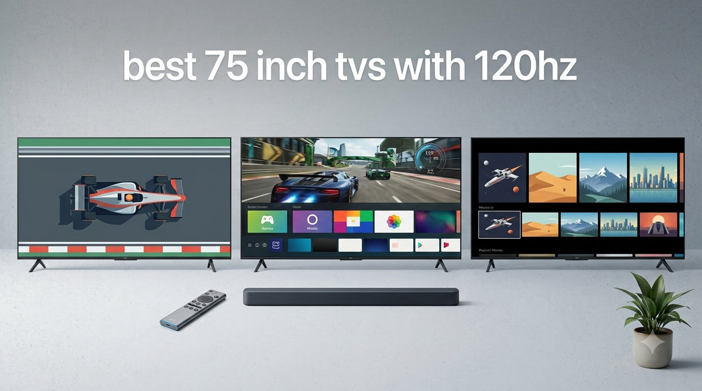 best 75 inch tvs with 120hz