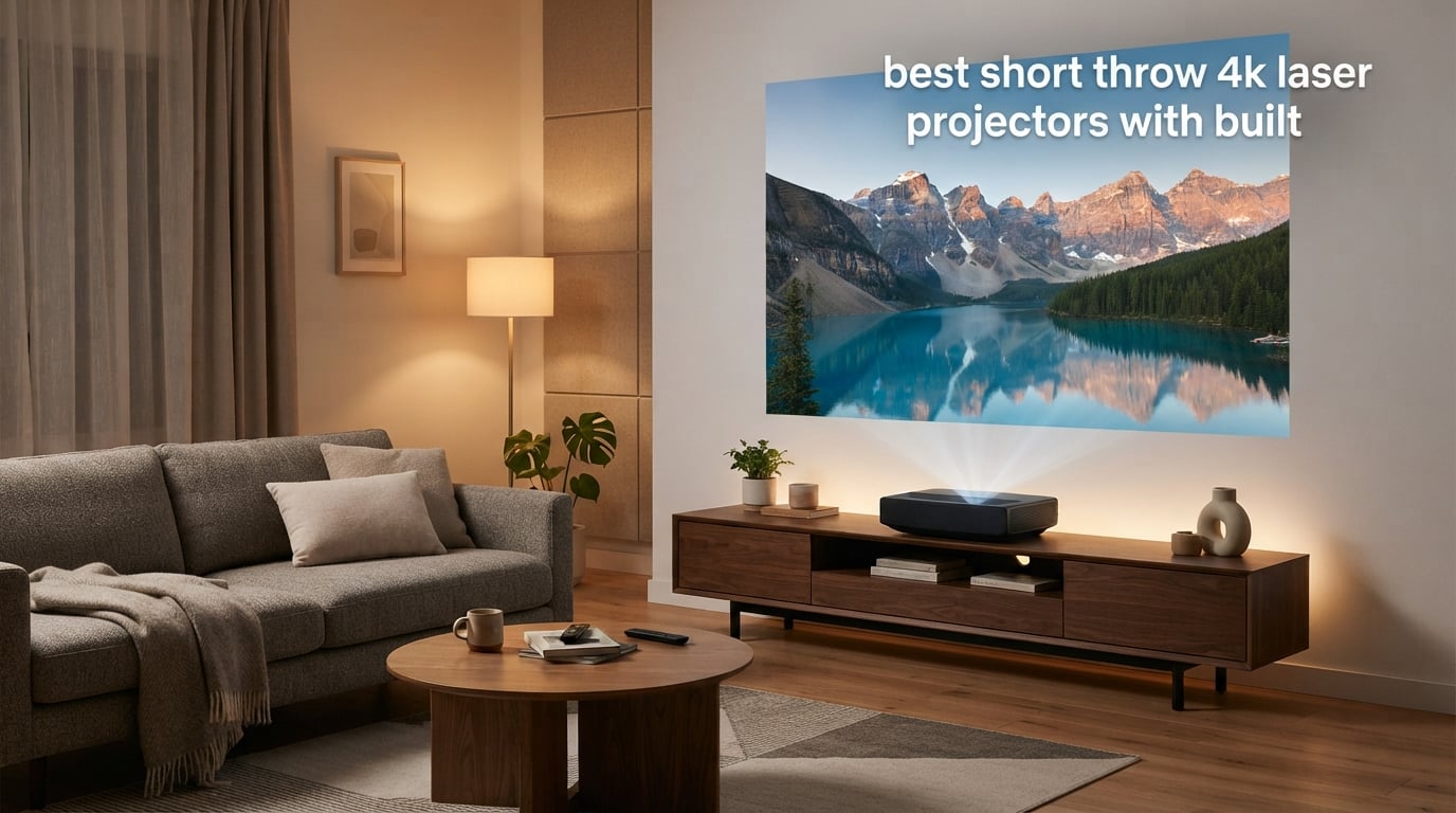 best short throw 4k laser projectors with built